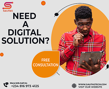 flyer of Salitas Technological Solutions offering free digital consultation for their services.